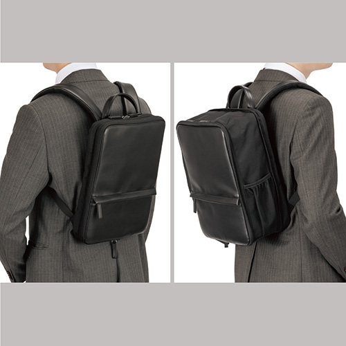 ナカバヤシ 厚みが変わる PCバックパック 14インチ/ブラック CB-282BK (tm)