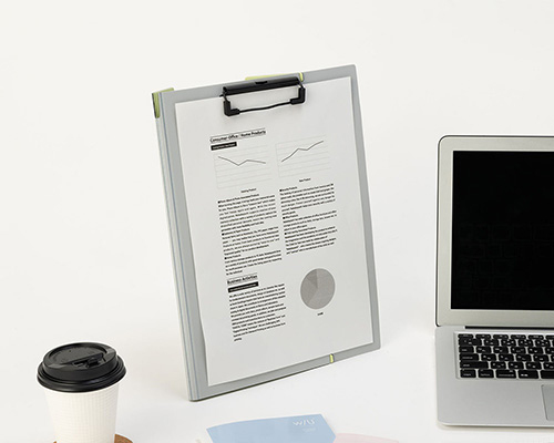 ナカバヤシ w/U スタンドクリップボード シェルピンク WU-QB-STA4E-P