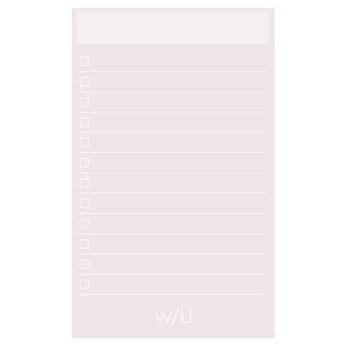 ナカバヤシ w/U ノート付箋 スリム シェルピンク WU-FSTN-R-P