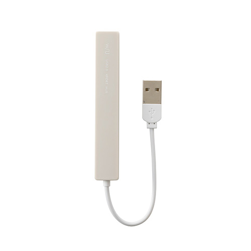 ナカバヤシ w/U USB2.0 4ポート変換ハブ シルキーグレー WU-UH2594GY (tm)