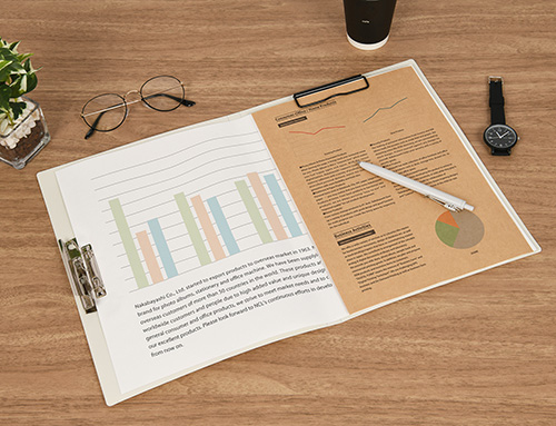 ナカバヤシ Wストッパーファイル/A4/ホワイト CH-9030W