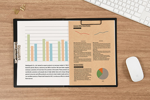 ナカバヤシ Wストッパーファイル/A4/ブラック CH-9030D