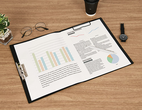 ナカバヤシ Wストッパーファイル/A4/ブラック CH-9030D