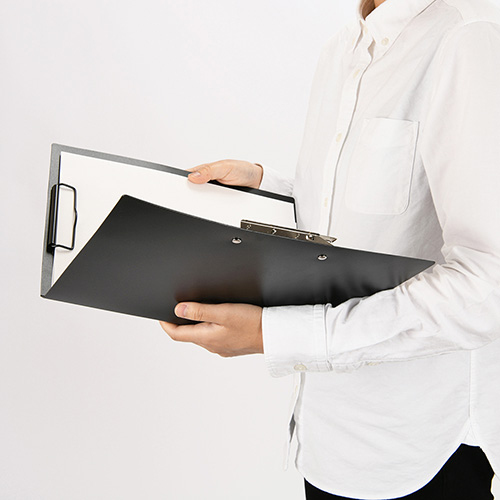 ナカバヤシ Wストッパーファイル/A4/ブラック CH-9030D