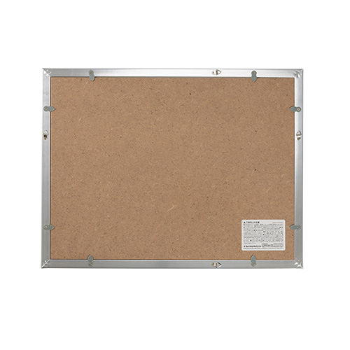 ナカバヤシ 樹脂製写真額 フォトフレーム W四ツ切 シルバー F-SP-112-SV