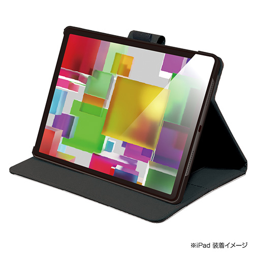 ナカバヤシ iPad 10.9インチ 第10世代(2022年モデル)用 PUレザージャケット/ブラック TBC-IP2208BK (tm)