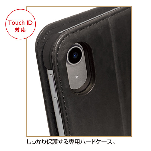ナカバヤシ iPad 10.9インチ 第10世代(2022年モデル)用 PUレザージャケット/ブラック TBC-IP2208BK (tm)