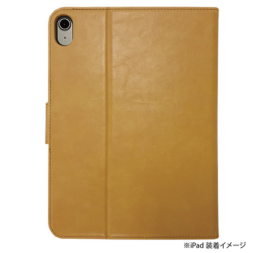ナカバヤシ iPad 10.9インチ 第10世代(2022年モデル)用 PUレザージャケット/キャメル TBC-IP2208CA (tm)