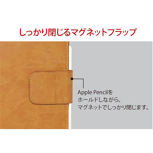 ナカバヤシ iPad 10.9インチ 第10世代(2022年モデル)用 PUレザージャケット/キャメル TBC-IP2208CA (tm)