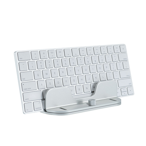 ナカバヤシ ノートパソコン縦置きスタンド シングル/シルバー NPA-007SL (tm)