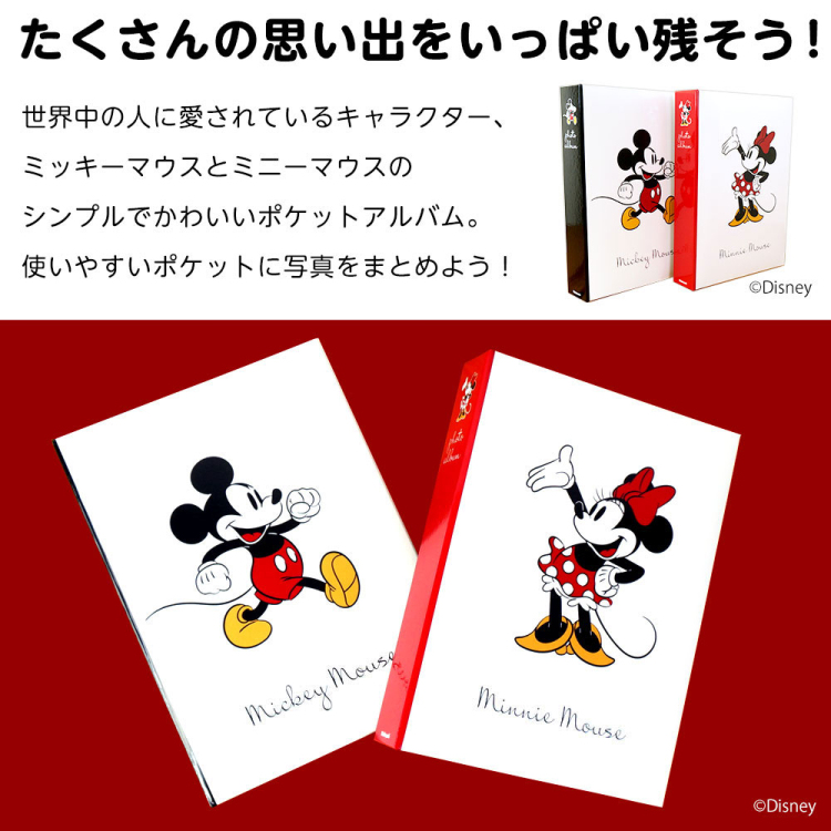 ナカバヤシ Disney ディズニーキャラクター 1PL L判3段 300枚 1PL-IT01 ミニーマウス