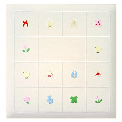 ＼アルバムづくり応援キャンペーン中!/ 【★刺繍名入れ代込】【ナカバヤシ WEB限定品】フエルアルバム 名作コレクション ベビーストーリー IT-LB-03-I アイボリー