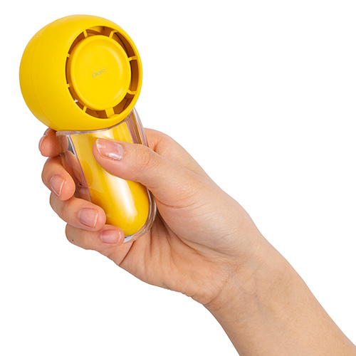 ナカバヤシ USB充電式ハンディファン/イエロー UA-060Y