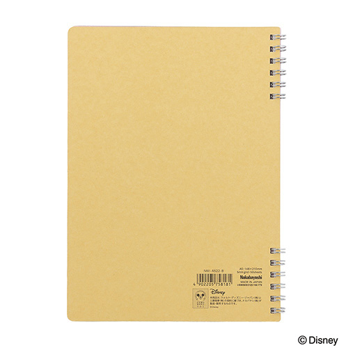 ナカバヤシ スイング・ロジカルWリングノート ディズニー オールドタイプ A5 ブルー ミッキーマウス&ドナルドダック NW-A522-B