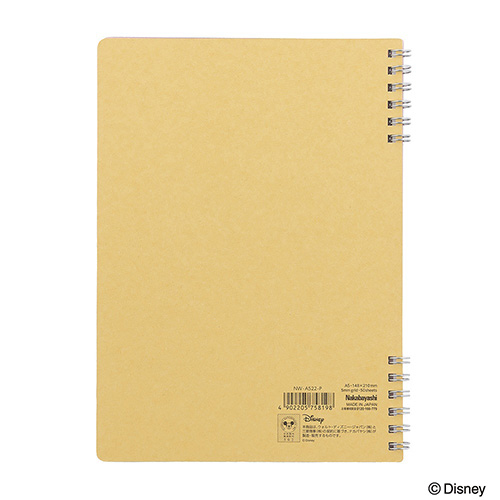 ナカバヤシ スイング・ロジカルWリングノート ディズニー オールドタイプ A5 ピンク ミッキーマウス&ミニーマウス NW-A522-P