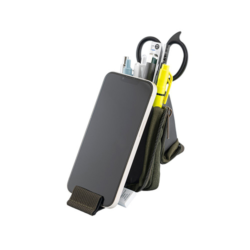 ナカバヤシ neoform マルチペンケース カーキ NF-PC01K