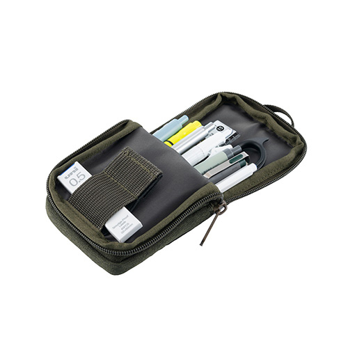 ナカバヤシ neoform マルチペンケース カーキ NF-PC01K