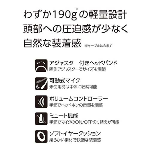 ゲーミングヘッドセット/ホワイト MHM-SGM31W (tm)