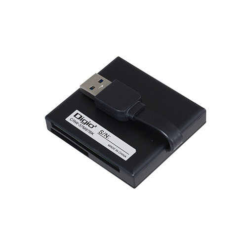 ナカバヤシ USB3.2Gen1マルチカードリーダー・ライター【CRW-37M87シリーズ】ブラック CRW-37M87BK (tm)
