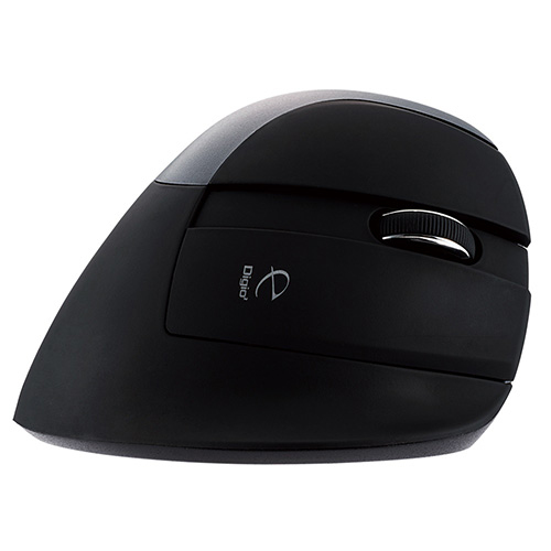 ナカバヤシ 無線 静音5ボタン BlueLEDエルゴノミクスマウス【MUS-RKF169N】ブラック MUS-RKF169NBK (tm)