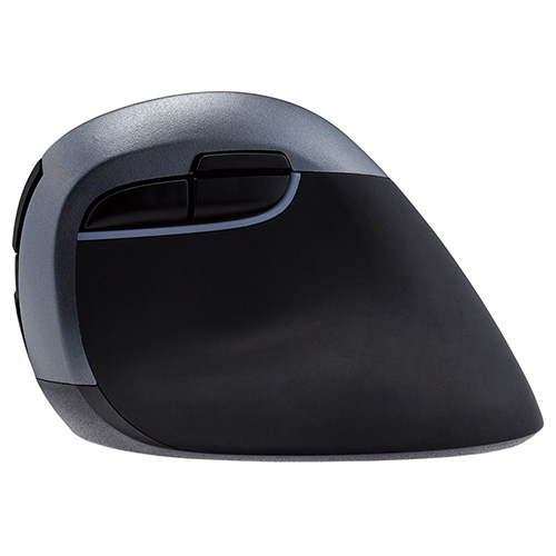 ナカバヤシ 無線 静音5ボタン BlueLEDエルゴノミクスマウス【MUS-RKF169N】ブラック MUS-RKF169NBK (tm)