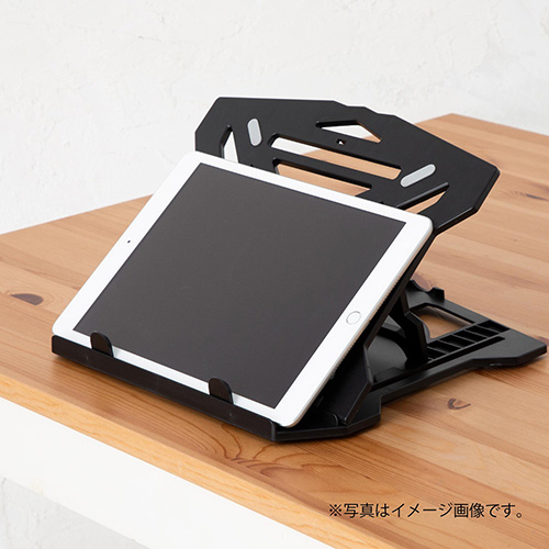 ナカバヤシ ノートPC・タブレットスタンド 軽量タイプ/ブラック NPA-009BK (tm)
