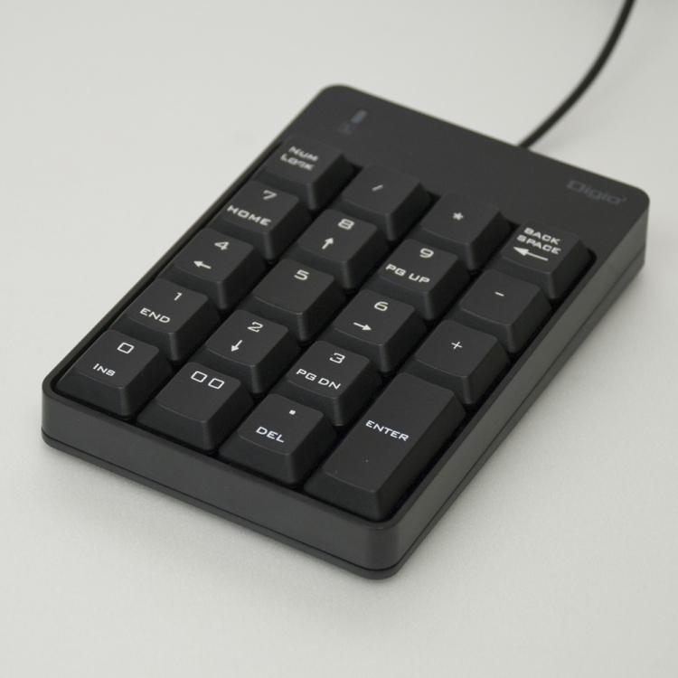 ナカバヤシ シンプルUSB有線テンキーボード/ブラック TNK-SU234BK (tm)