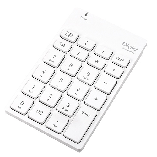 ナカバヤシ 無線静音テンキーボード/ホワイト TNK-SR227NW (tm)