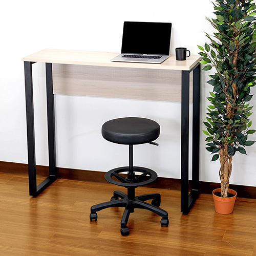 ナカバヤシ ラウンドOAチェア ハイタイプ 足置きリング付き/ブラック RZR-113BK (tm)