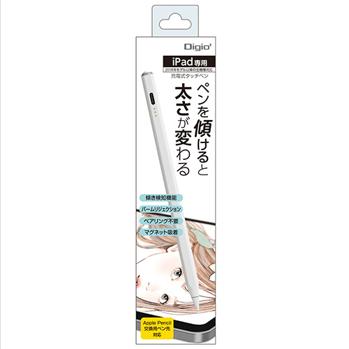 ナカバヤシ iPad専用充電式タッチペン/ホワイト TPEN-001W (tm)