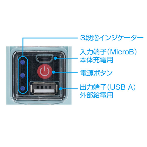 ナカバヤシ 充電式LEDランタン【UA-LED014】ライトブルー UA-LED014LBL (tm)