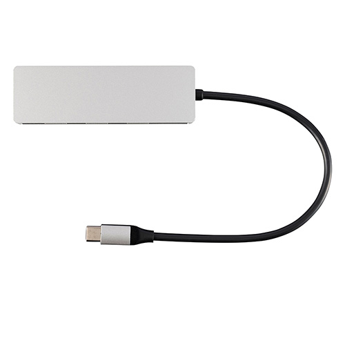 ナカバヤシ 【STIXシリーズ】PD対応USB3.2Gen2 4ポート変換アルミハブ/シルバー UH-C3334SL (tm)