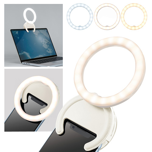 ナカバヤシ USD充電式LEDリングライト/ホワイト UA-LED015W (tm)