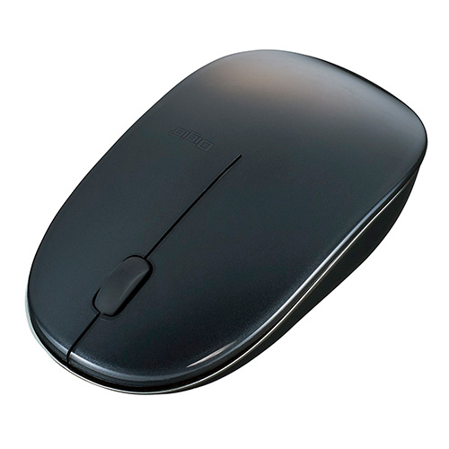ナカバヤシ FLATTY【フラッティ】  Bluetooth 3ボタン BlueLEDマウス/ブラック MUS-BKT154NBK (tm)