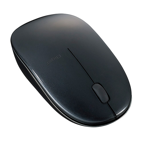 ナカバヤシ FLATTY【フラッティ】 無線 3ボタン BlueLEDマウス/ブラック MUS-RKT153NBK (tm)