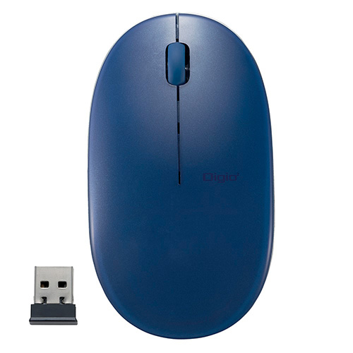 ナカバヤシ FLATTY【フラッティ】 無線 3ボタン BlueLEDマウス/ブルー MUS-RKT153NBL (tm)