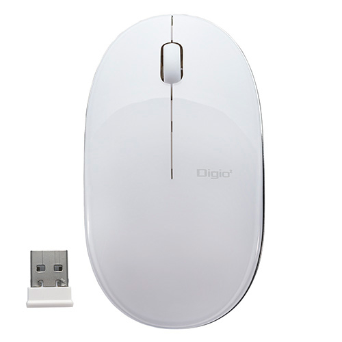 ナカバヤシ FLATTY【フラッティ】  無線 3ボタン BlueLEDマウス/ホワイト MUS-RKT153NW (tm)