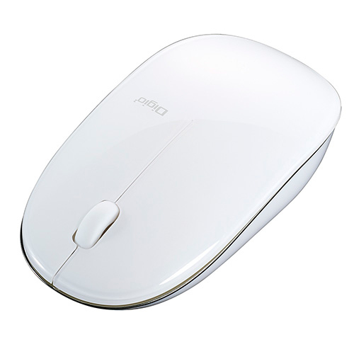 ナカバヤシ FLATTY【フラッティ】  無線 3ボタン BlueLEDマウス/ホワイト MUS-RKT153NW (tm)