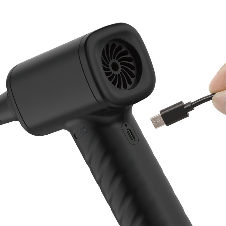 電動エアダスター充電式/ブラック