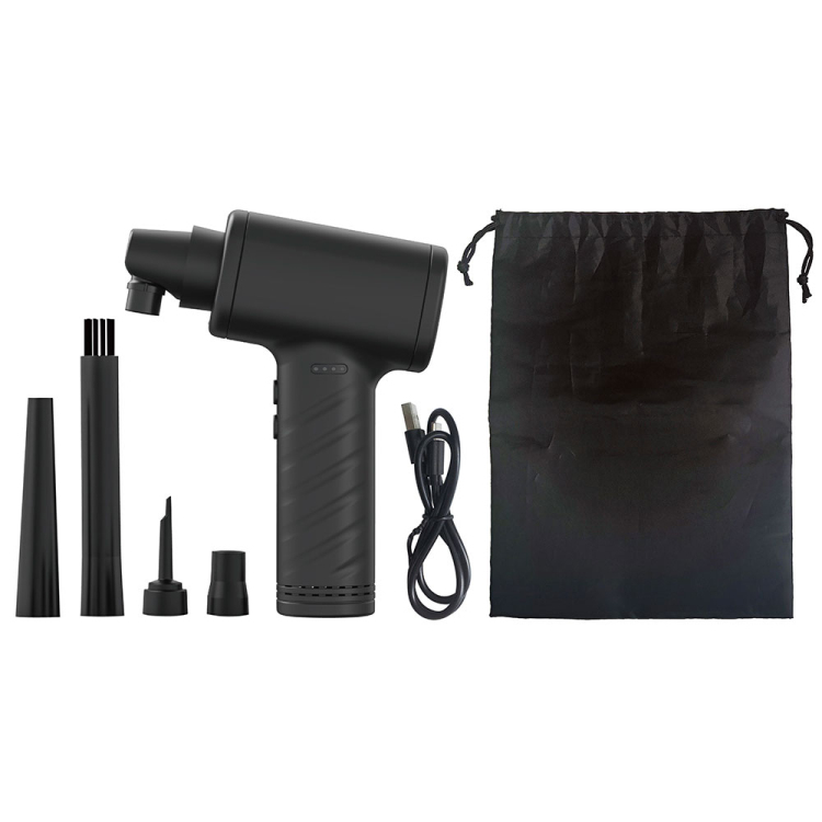 電動エアダスター充電式/ブラック