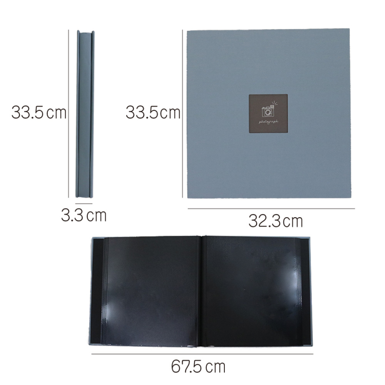 【WEB限定品】ナカバヤシ 真四角窓抜きアルバム フエルアルバム 大容量 パステルカラー IT-LW-01-BE ベージュ