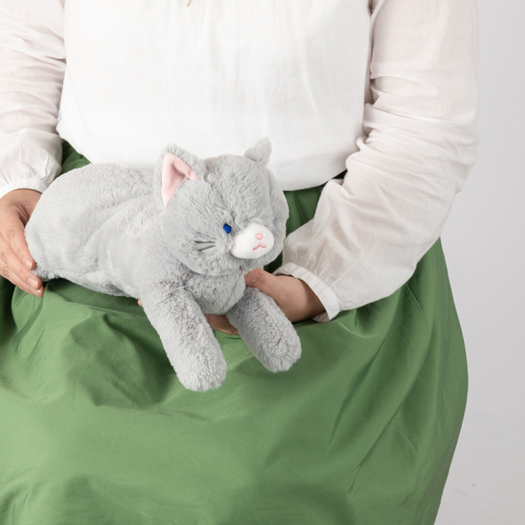 ほかほかペットぬいぐるみ／ハチワレグレー SNL-HP-C1