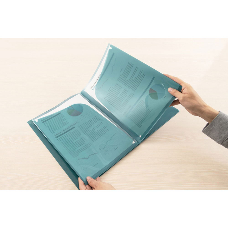 ポイ・ファイル　A4 8ポケット ダークグレー　CBCH8-DGY