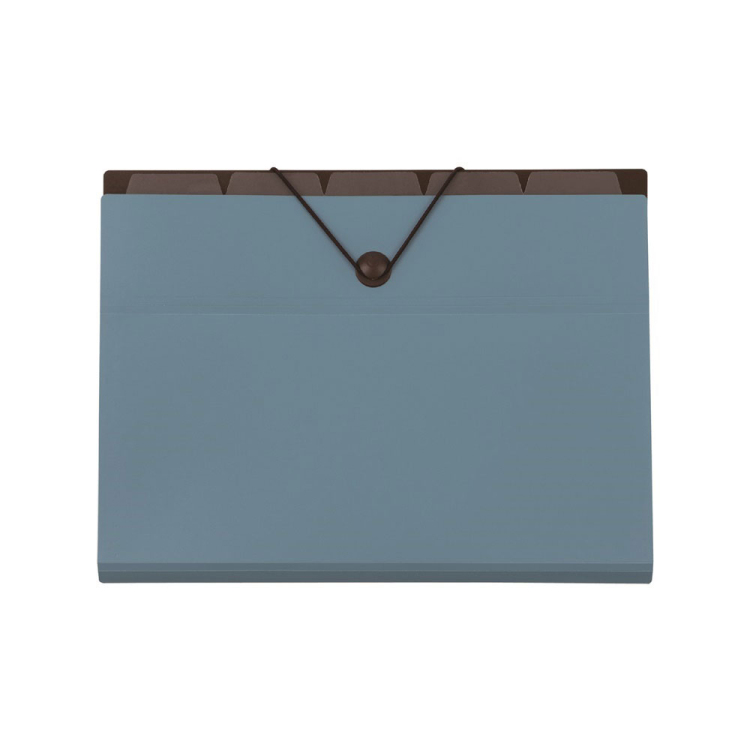 バッグインファイル A4 6ポケット ブルー DF-A411E-B