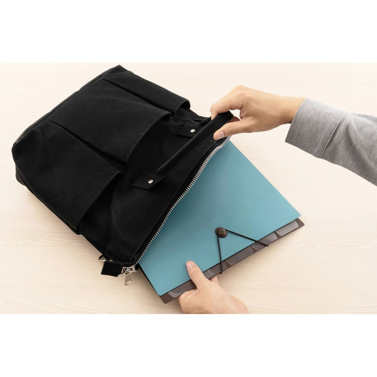 バッグインファイル A4 6ポケット ブルー DF-A411E-B