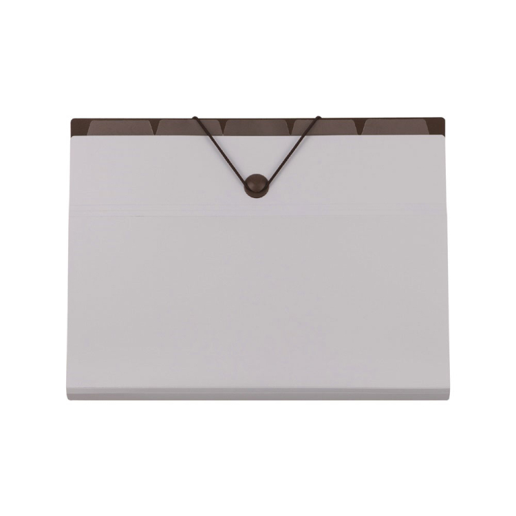 バッグインファイル A4 6ポケット ライトグレー DF-A411E-LGY