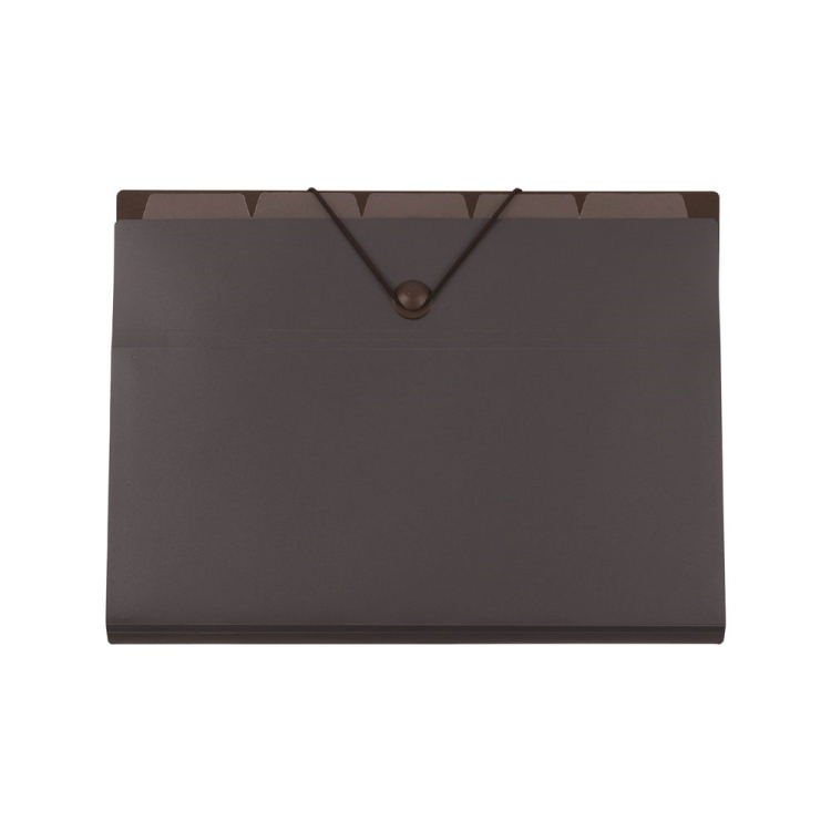 バッグインファイル A4 6ポケット ダークグレー　DF-A411E-DGY