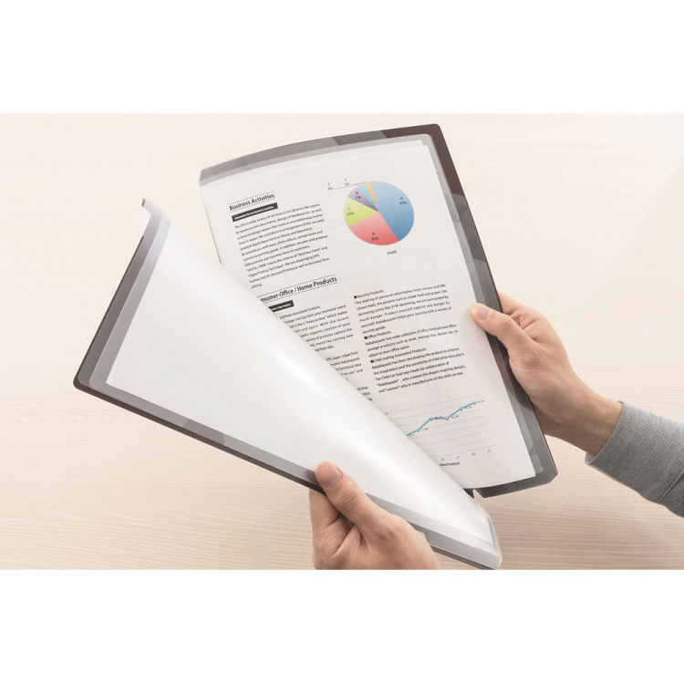 Wインデックスホルダー A4 4ポケット/ダークグレー CHW-A4-DGY