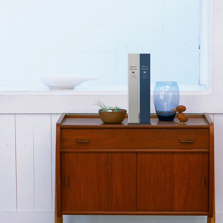 1PLポケットアルバム180/カメラ/ブルー 1PL-2502-B