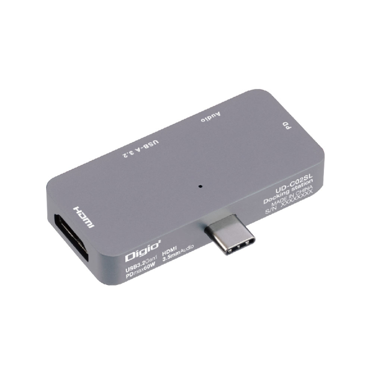 Type-Cドッキングステーション(3.5mm 4極付き)/グレー UD-C02GY(tm)